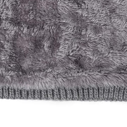 Winter Neck Gaiter Fleece Thick Neck Warmer Cover Ski Gaiters for Men Women-Grey