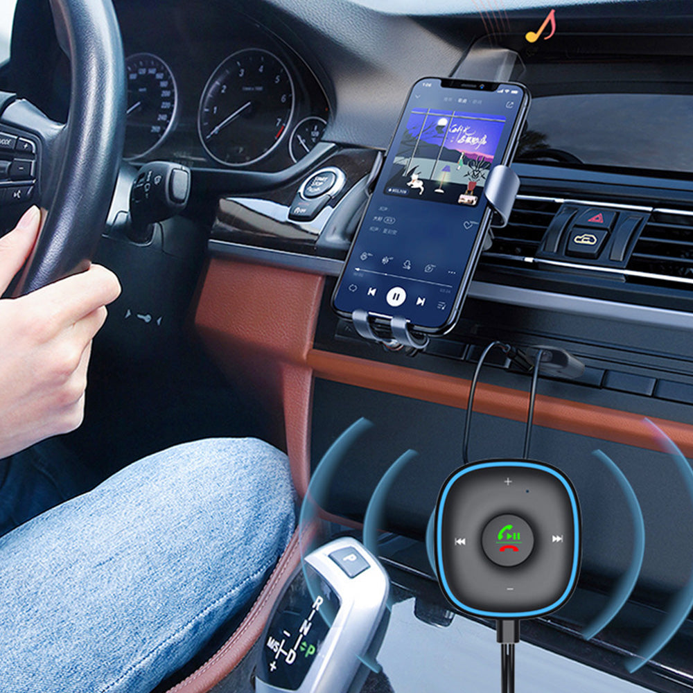 Bluetooth 5.3 AUX Car Adapter Multifunctional USB Powered Bluetooth Receiver for Car Music/Hands-Free Calls/Stereo Audio