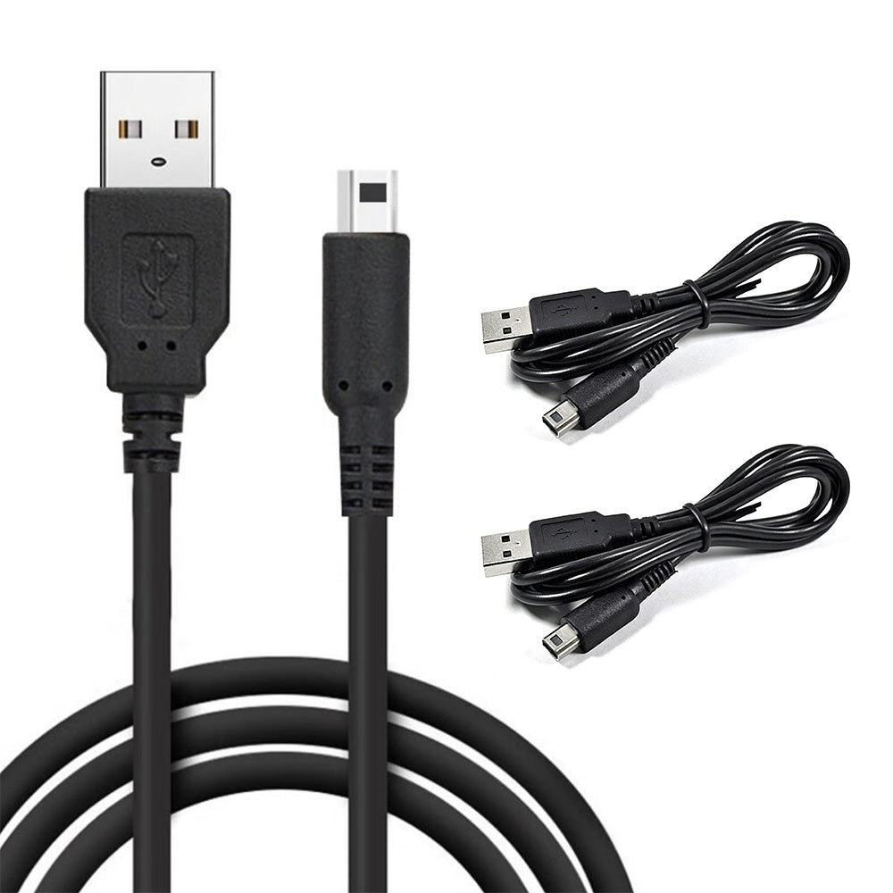 3 USB Charging Cables Compatible with Nintendo 3DS XL 2DS XL DSi