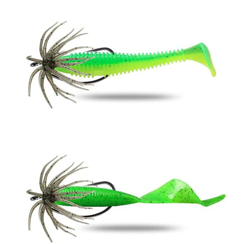 2 PCS Lifelike Floating Sea Urchin Soft Bait- Green