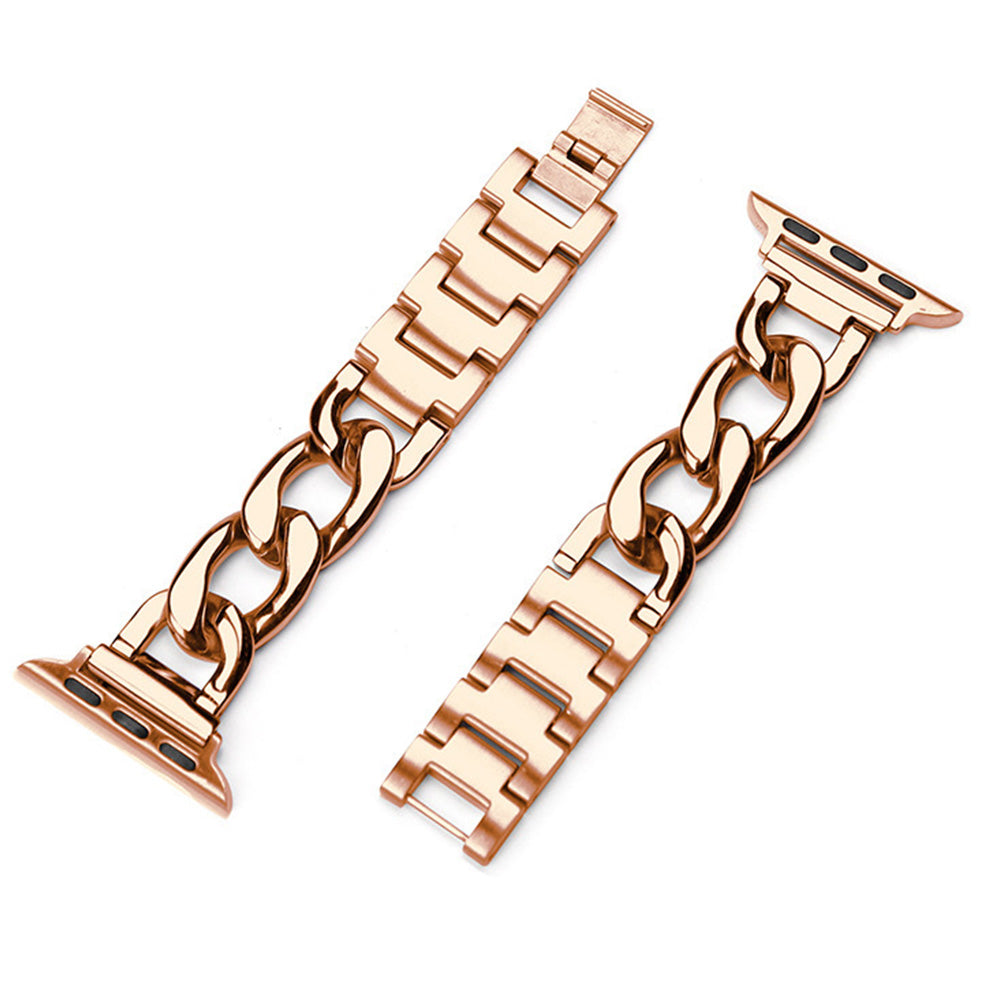 Replacement Metal Strap Band for Apple Watch Series 8 7 6 5 4 3 2 1 Rose Gold