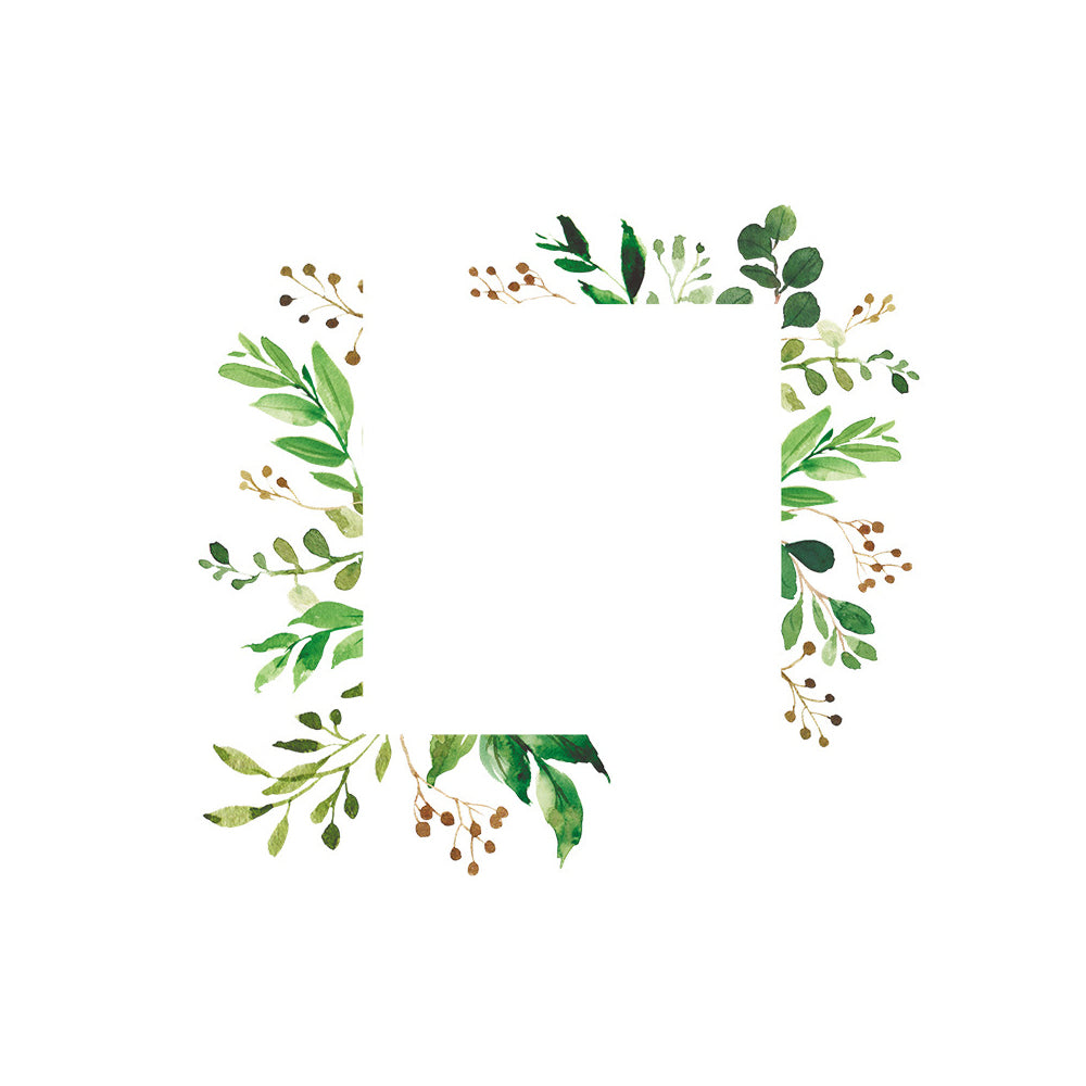 4 Sheets Green Plant Flower Wall Decals Green Leaf Stickers Switch Decals