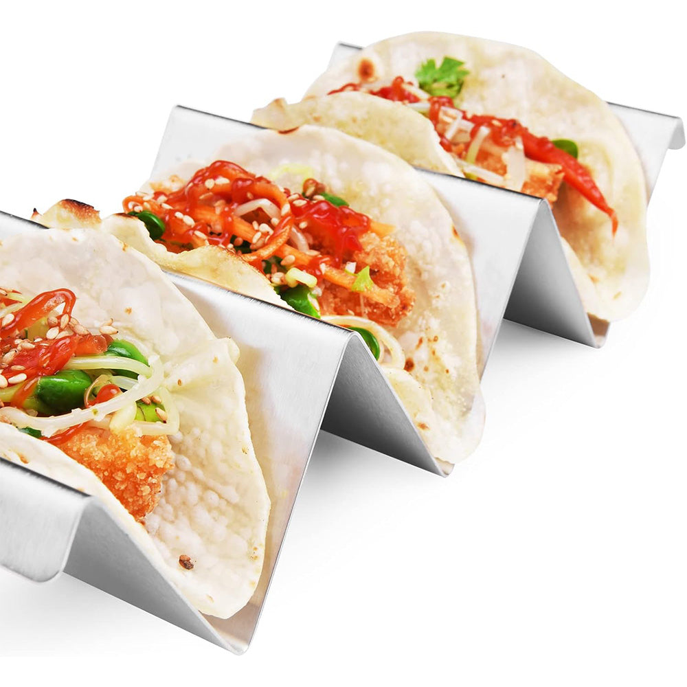 4Pcs Stainless Steel Taco Stand Rack Oven Safe Taco Holder
