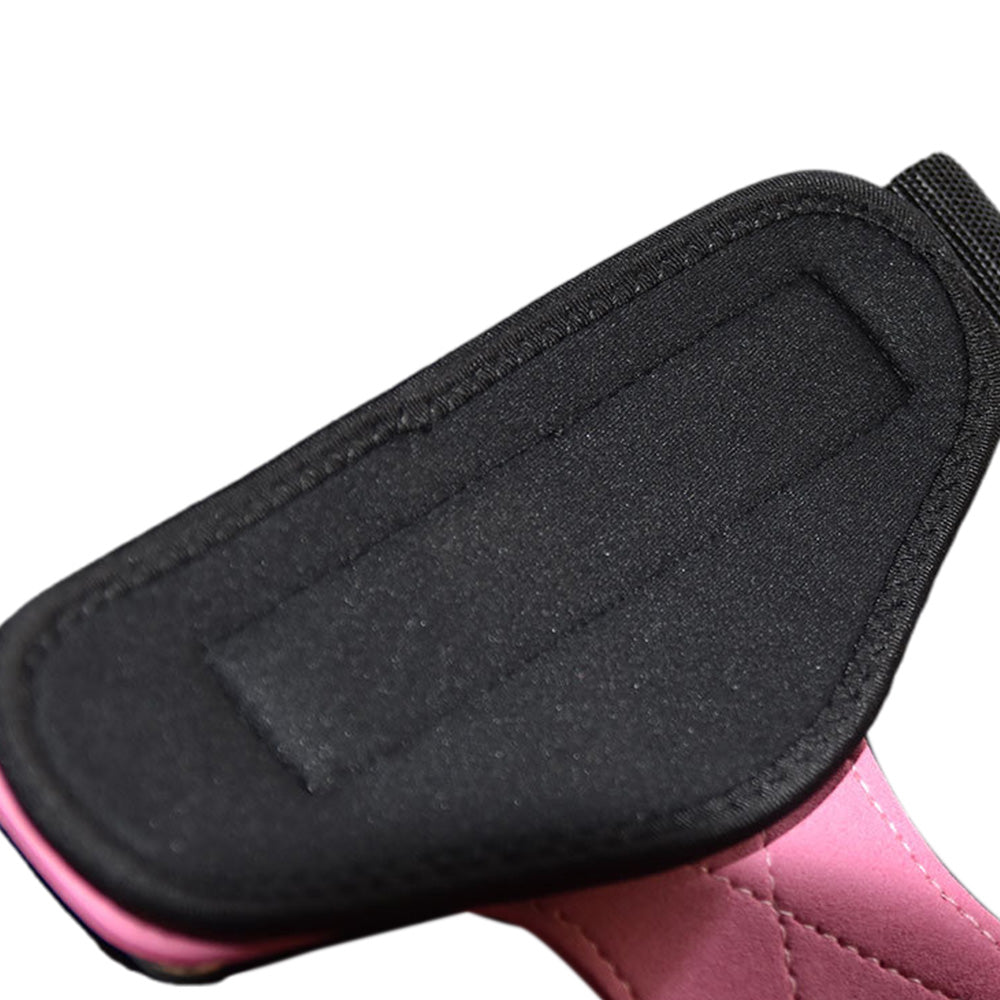 Pair of Weight Lifting Gloves Adjustable Hook and Loop Wrist Strap for Deadlift and Powerlifting Gym Workout Lifting Hooks Pink