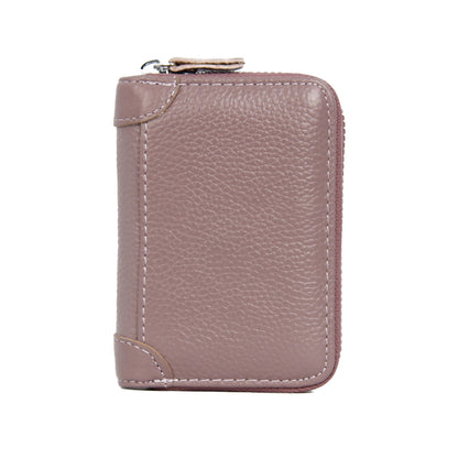 Men's Credit Card Holder Leather Wallet Business Case Slim ID Purse Purple
