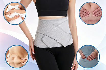 Bamboo Charcoal Fiber Belly Band - Grey