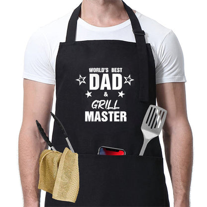 Funny Cooking Apron With Pockets for Dad Father's Day Gift Style 3