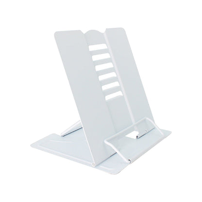 For Reading Book Stand Adjustable Metal Book Holder White