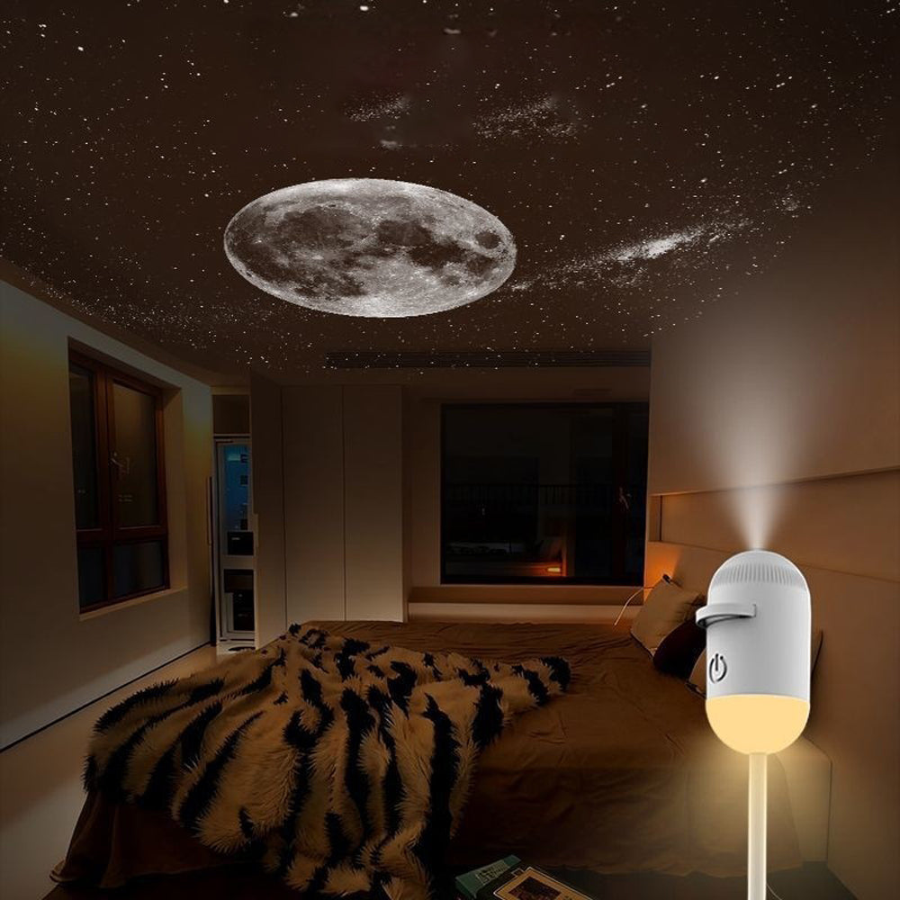 USB Galaxy Projector Night Light Star Projector for Bedroom with Slides-3 Slides