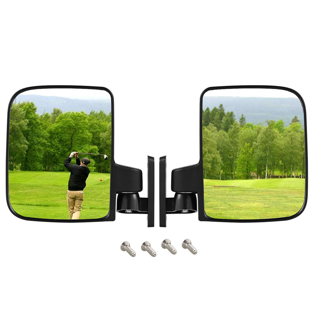 Pair of Golf Cart Rear View Mirrors Adjustable Mirror for Yamaha Club Car
