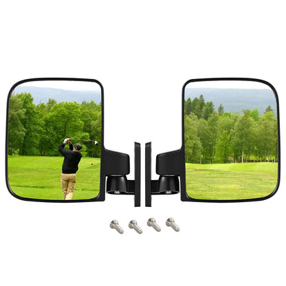 Pair of Golf Cart Rear View Mirrors Adjustable Mirror for Yamaha Club Car