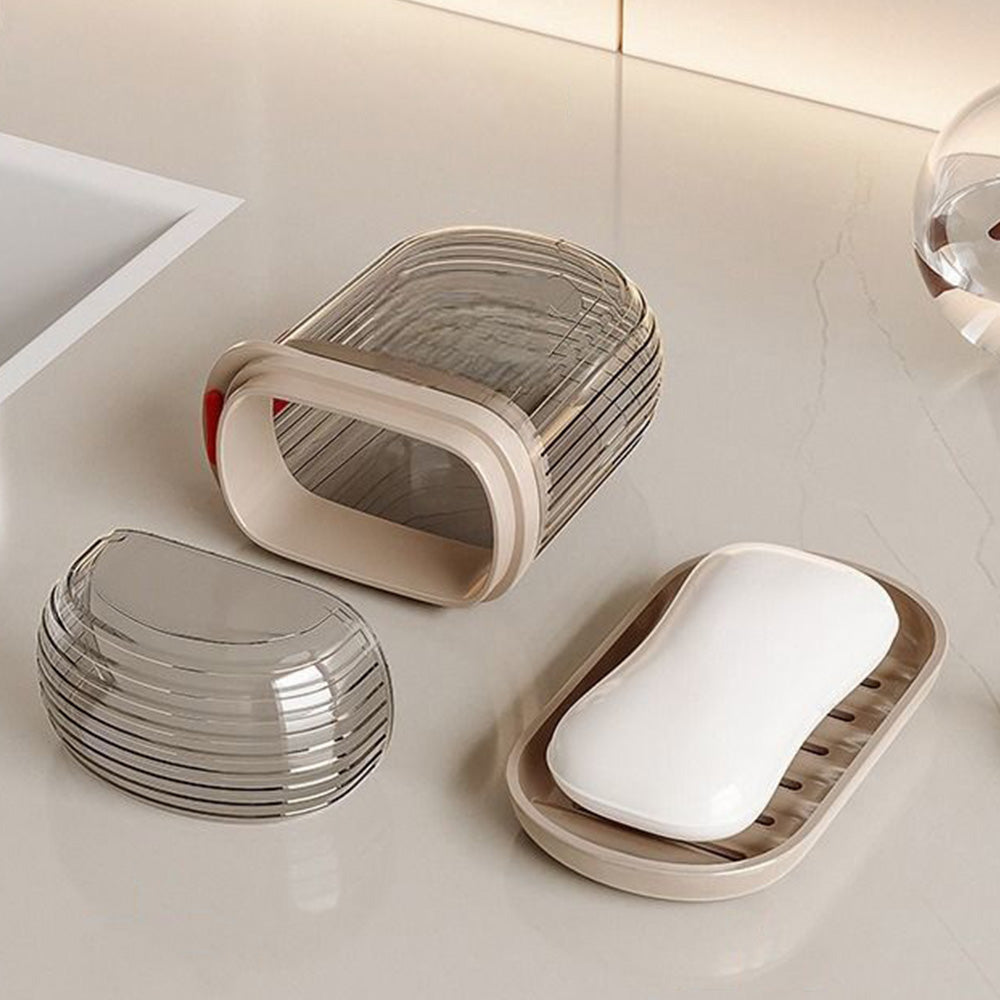 4Pcs Leakproof Soap Cases Portable Soap Container with Lid for Bathroom Gym Travel