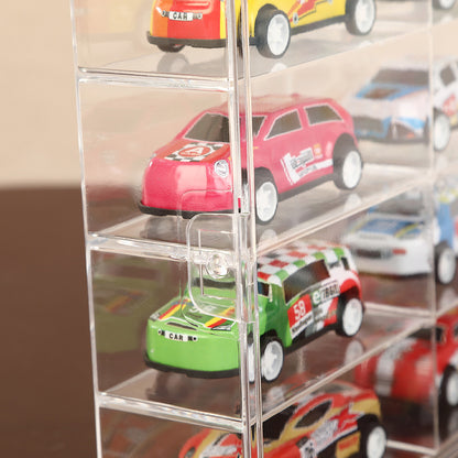 Car Model Display Case Clear Storage Rack for Toy Car Collection