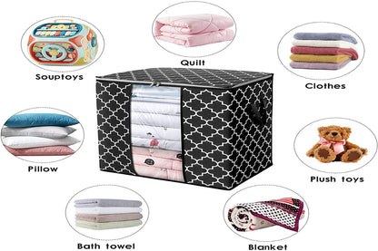 3 Pack Large Blanket Clothes Organization and Storage Bags Containers
