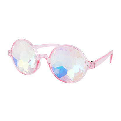 3Pairs of  Kaleidoscope Rave Glasses Festivals Rainbow Prism Refraction Glasses