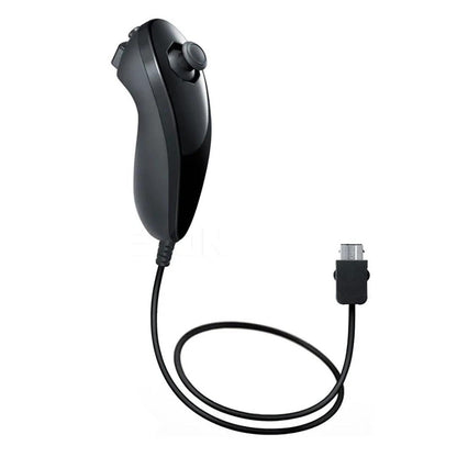 2-in-1 Remote Controller Joystick Built in Motion Plus Replacement Gamepad Compatible with Nintendo Wii/Wii U Black