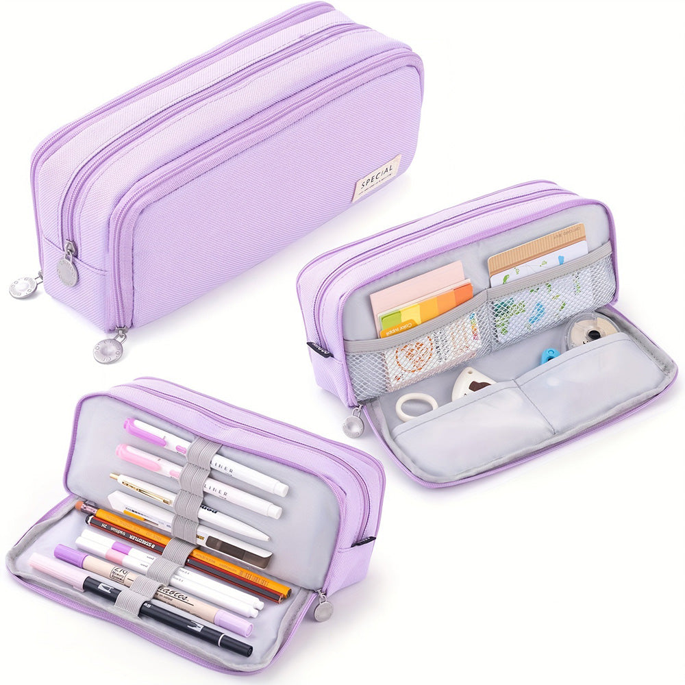 Large Pencil Case-Purple