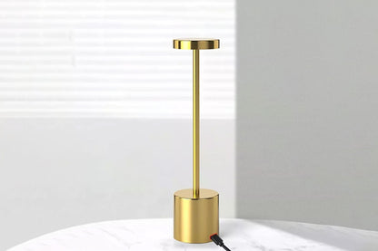 2Pcs Cordless Table Lamp Portable Touch Sensor LED Desk Lamp Beside Night Light-Golden