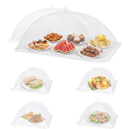 6 Piece Foldable Mesh Food Net with Storage Bag