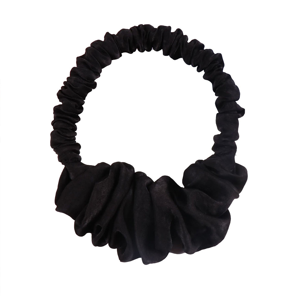 Heatless Curling Scrunchie No Heat Hair Roller for Long Hair Black