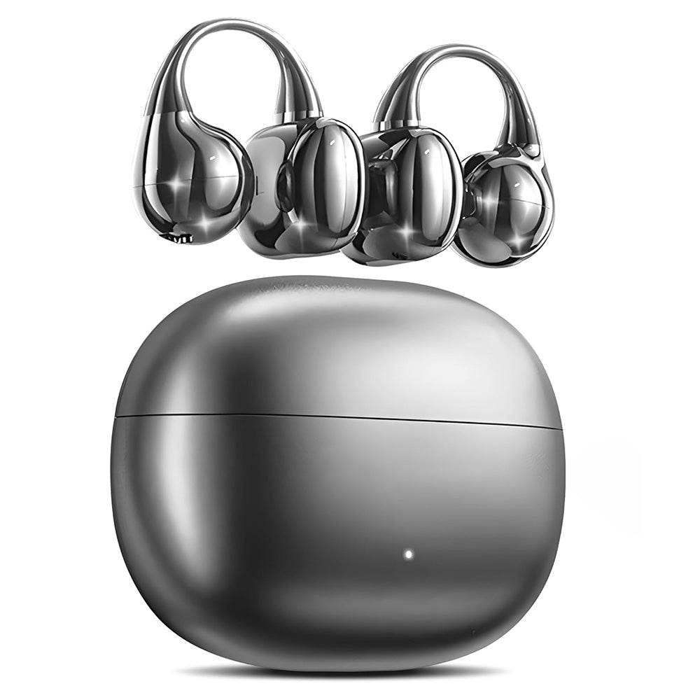 Bluetooth Clip-on Earbuds Wireless Open Ear Earbuds for Sports Workout Black