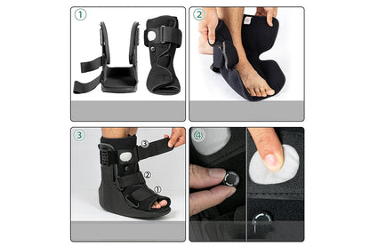Air Walking Boot Fracture Boot Walking Boot for Broken Foot Sprained Ankle-Short Walking Boot