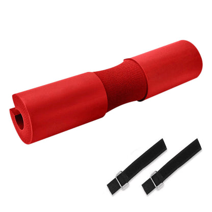 Barbell Pad Shoulder Pad for Squat Weightlifting Hip Thrust Lunges Red
