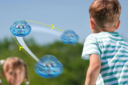Flying Orb Ball Toy Galaxy Boomerang Hover Ball with LED Light -Blue