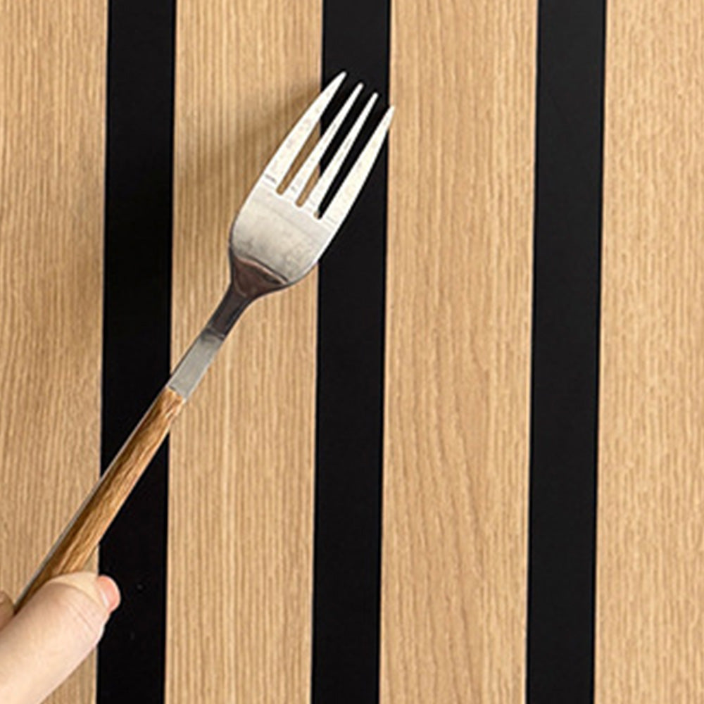 Self Adhesive PVC Slat Wall Panel with Faux Engineered Wood Grain - Gold