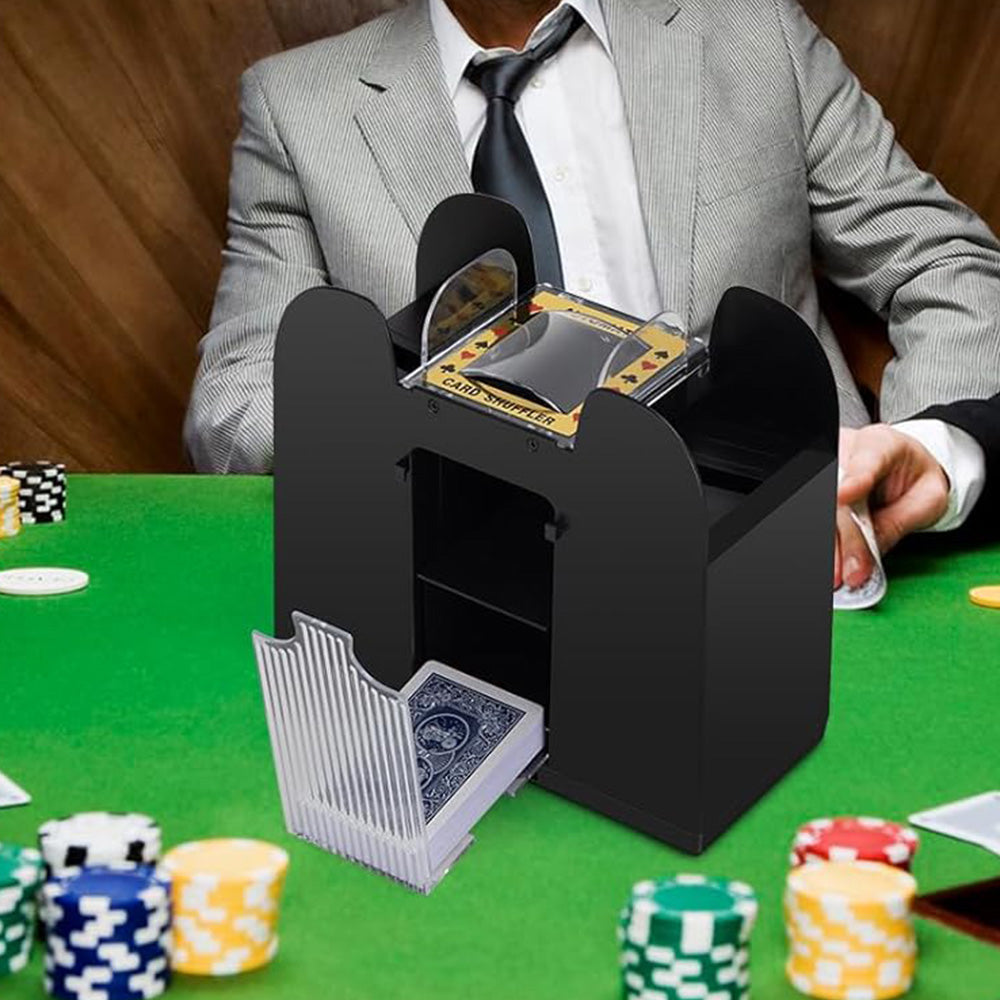 6-Deck Automatic Electric Card Shuffler ââ‚?Battery Operated