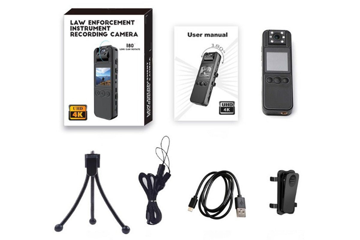 1080P Mini Camera Night Version Cam Loop Recording Video Audio Body Mounted Worn Camera