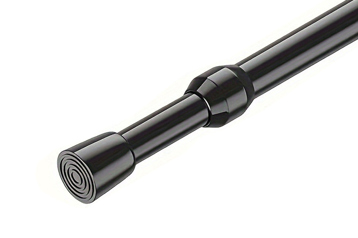 Adjustable No Drilling Black Expandable Curtain Rods