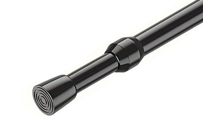 Adjustable No Drilling Black Expandable Curtain Rods