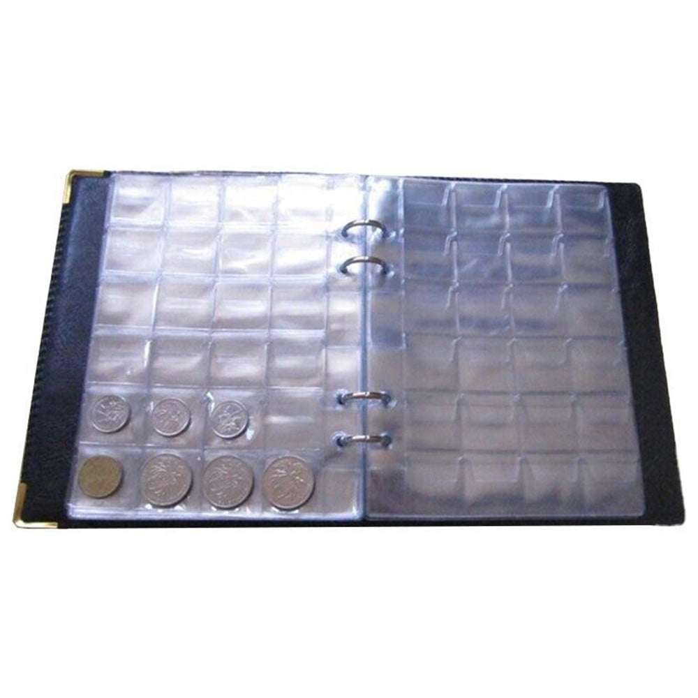 480-Slot Coin Collection Album with Removable Pages Coin Storage Book
