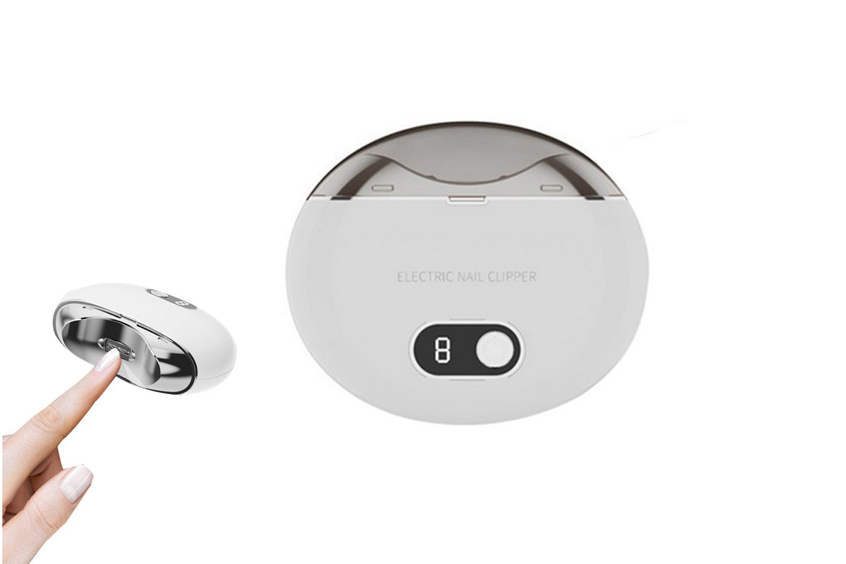 Electric USB Automatic Nail Clipper - White