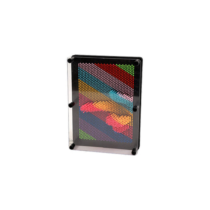Rainbow 3D Pin Art Board Toy Sculpture for Kids Education Toy