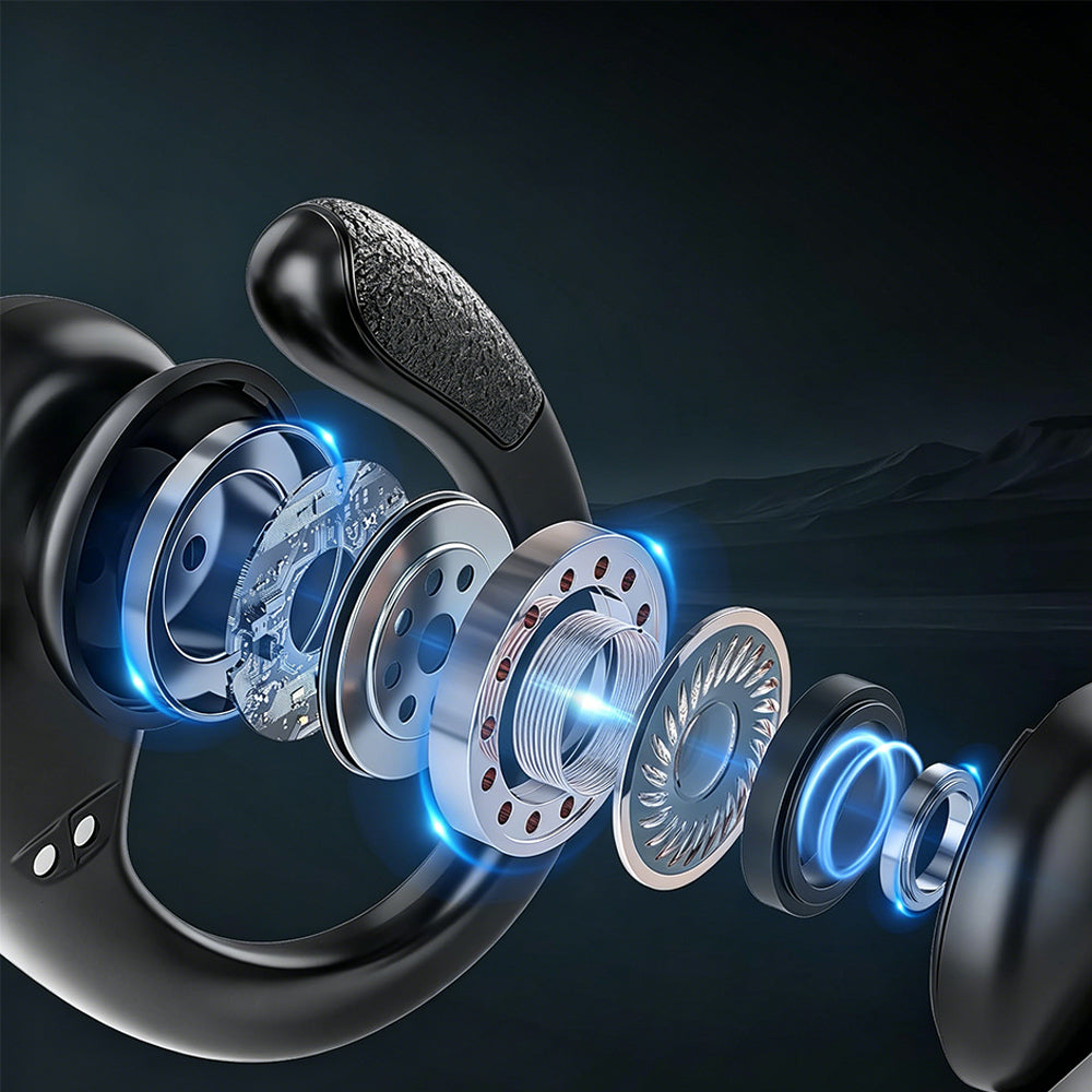 Bluetooth Wireless Earbuds 10mm Driver Noise Cancelling Headphones for Sports