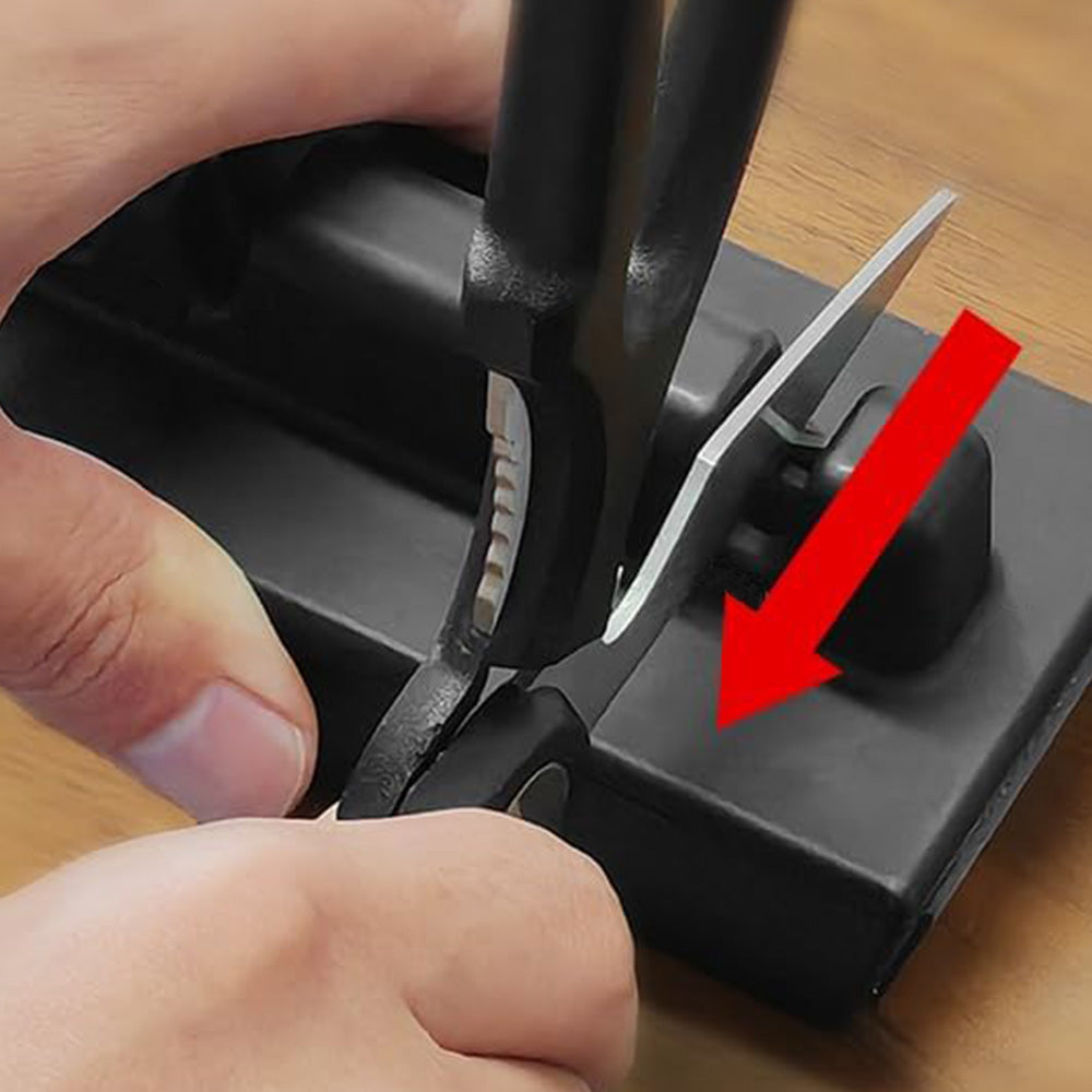 5-in-1 Rolling Knife Sharpener with Angled Support Base Dual-Angle Sharpening Tool for Kitchen Knives Outdoor Blades