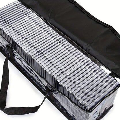 DVD Carrying Case Holder Black Portable Storage Bag for 35-40 Discs