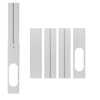 4 Piece Adjustable Portable AC Window Seal Kit with 15cm Connector