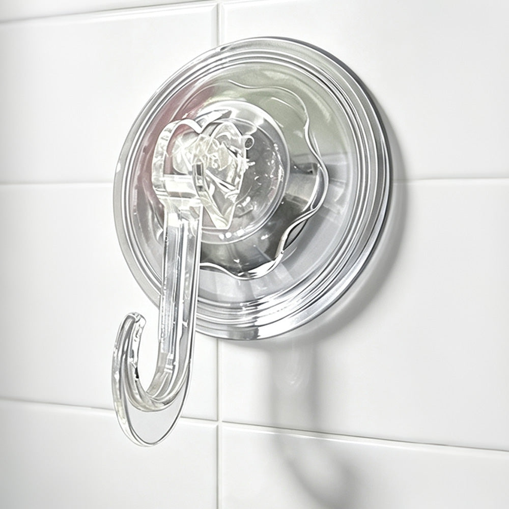 4Pcs Clear Vacuum Suction Cup Hooks