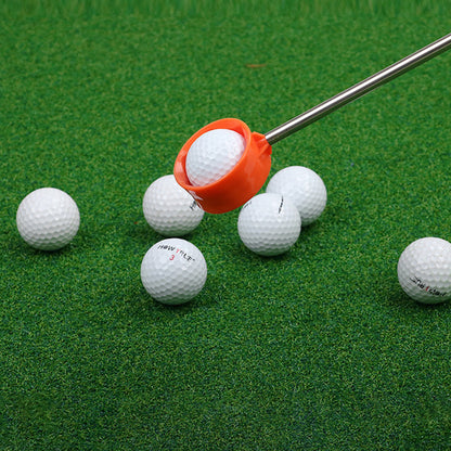 Telescopic Golf Ball Retriever Easy Pick Up Balls Golf Accessories Orange
