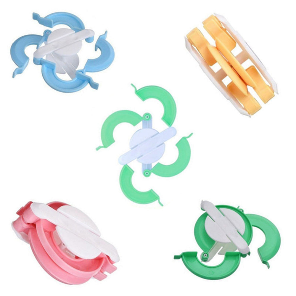4-Piece Multi-Size Pom Pom Maker Set for DIY Craft Fluff Balls