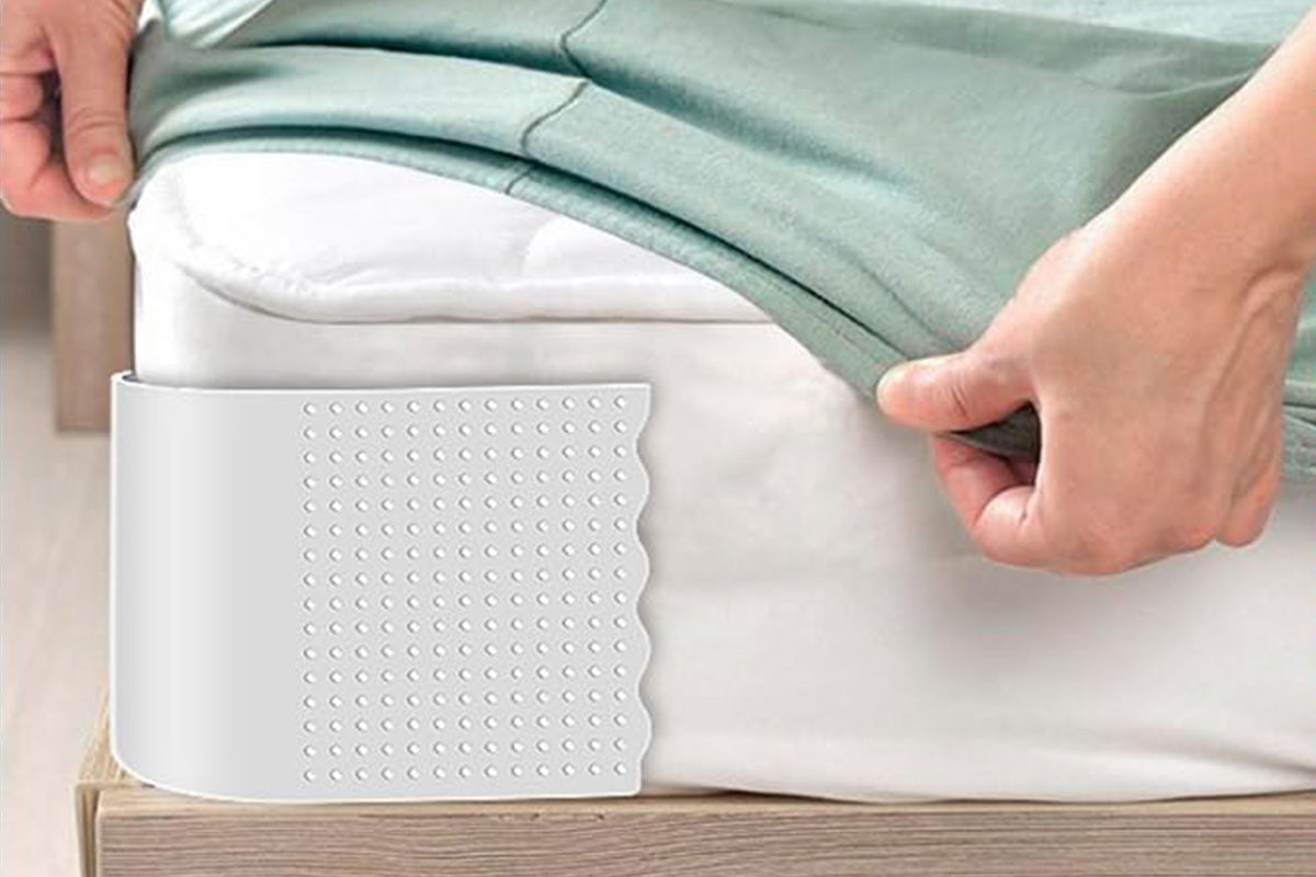 4Pcs Lock Sheet Holders Heavy Duty Bed Sheet Straps Keep Sheets Tight Fit All Mattress -White