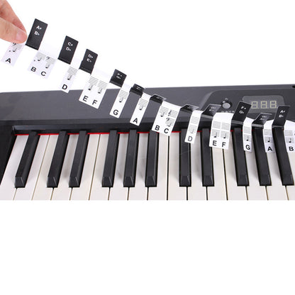 2 Piece Reusable 88 Key Piano Note Guide Strip