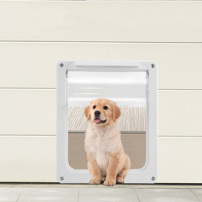Pet Door for Cats & Dogs with Locking Panel Secure Indoor Outdoor Access