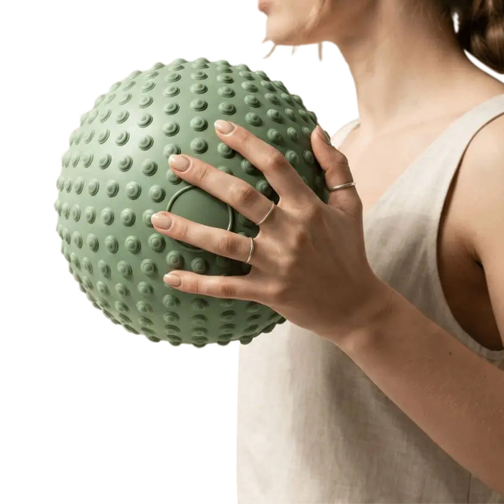 25 cm Thick Inflatable Sitting Stretching and Balance Ball-Green
