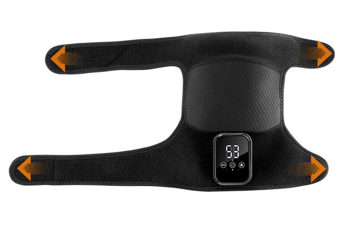 2Pcs Knee Massager with Heat Vibration Electric Heated Knee Brace with 3 Levels