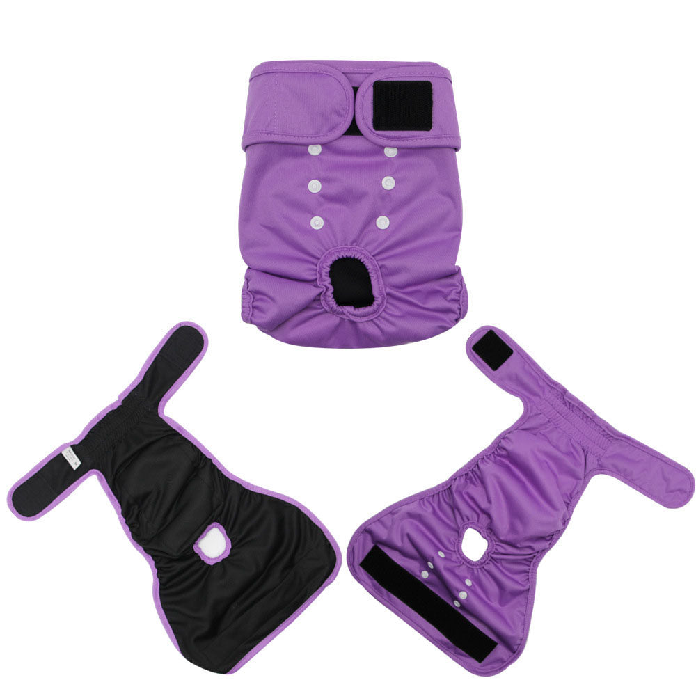 3 Pack Washable Reusable Female Dog Diapers for Heat Cycles