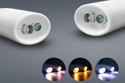 Double Head Flexible Neck Holding Light - White